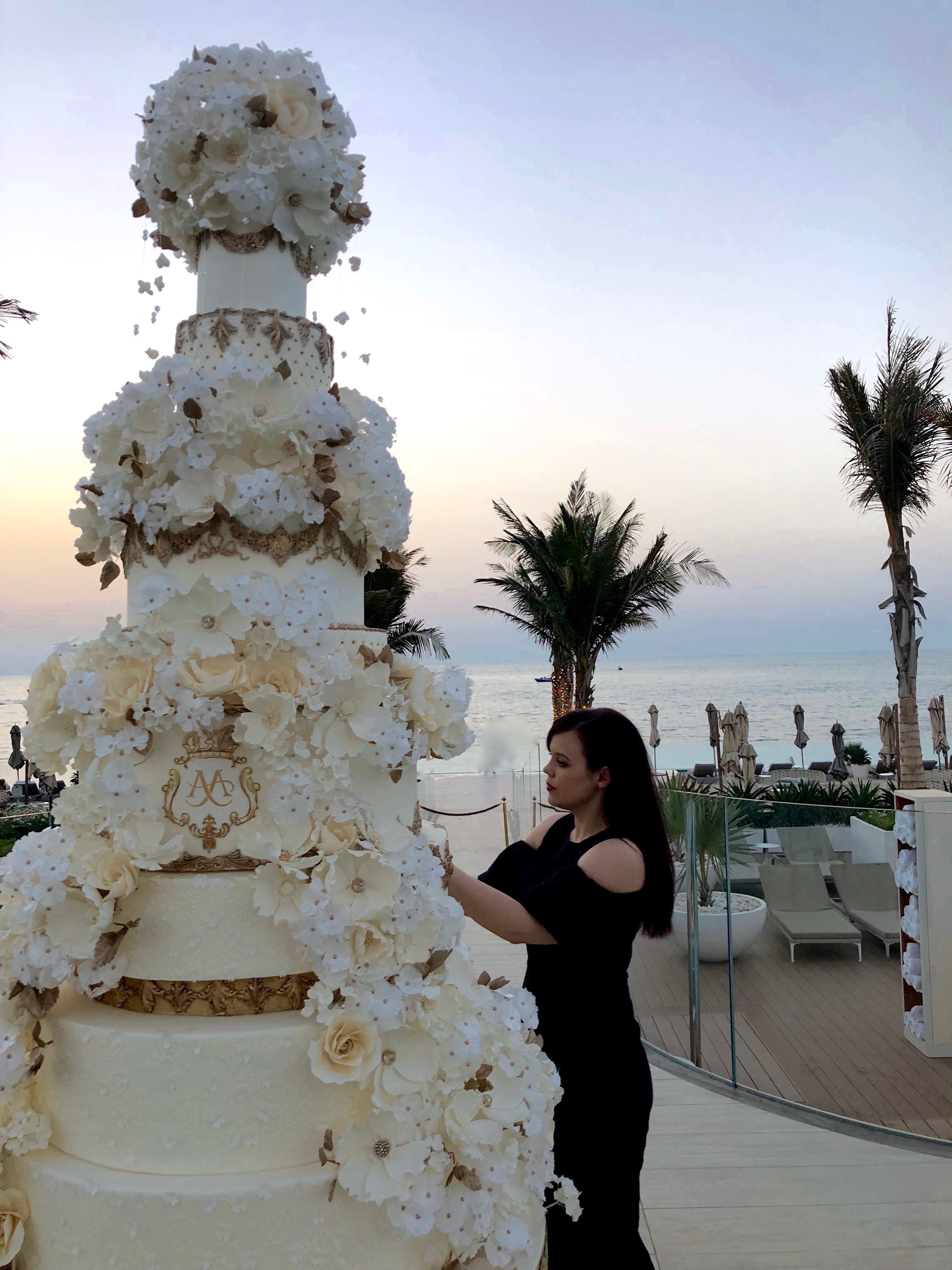 Tall Wedding Cake | Tall wedding cakes, Wedding cake art 